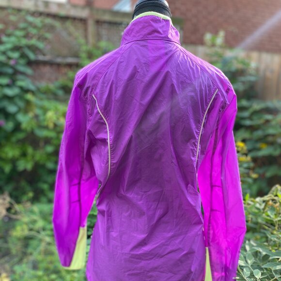 Adidas ClimaSpeed Lightweight Running Jacket Purple Yellow | Small - Picture 4 of 10